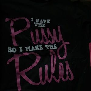 Black tee shirt from Spencer’s